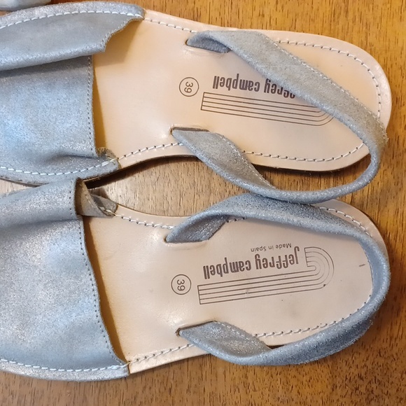 Jeffrey Campbell Ibiza metallic pewter slingbacks - Picture 5 of 5